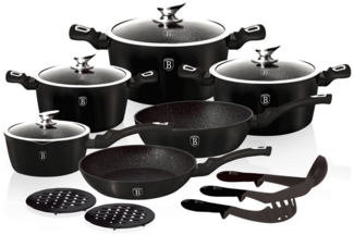 Berlinger Haus Berlinger Haus Garnki Metallic Line Thermoguard 15 Elementów BH1474N