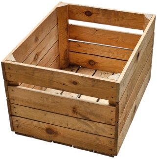 Obstkiste Holzkiste 50 x 40 x 30cm Vintage Natur massiv und robust