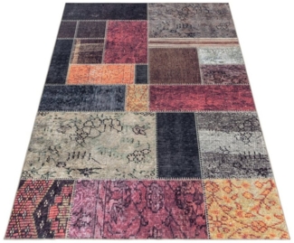 Stilvoll Günstig Teppich Teppich für den Flur oder Küche Patchwork Design, Läufer, Höhe: 7 mm