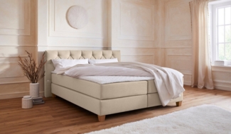 Guido Maria Kretschmer Home&Living Boxspringbett Harmones, in 3 Breiten, Härtegrad auch im Mix mit je 1 Matratze in H2 und H3