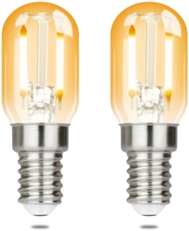 ZMH 4er-Pack E14 LED-Lampen, warmweiß, Vintage-Lampen, T22, 2 W, Retro-Edison-Fassung, 2700 K, energiesparend, nicht dimmbare Lampe