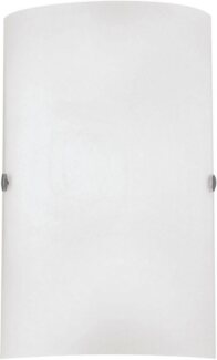 Eglo 85979 Wandleuchte Troy 3 in nickel-matt Glas weiß 1X40W L:18 H:25cm