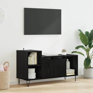 vidaXL TV-Schränk Schwarz Eichen-Optik 100 x 35 x 55 cm Holzwerkstoff 882722