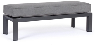 Bizzotto Gartenbank Hendrix aus Aluminium, Anthrazit