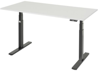 Rau Schreibtisch adlatus 100 1500 x 800 x 650-1300 M-Platte schwarz