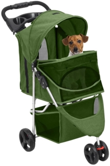 vidaXL Hundewagen Faltbar Grün 80x46x98 cm Oxford-Gewebe 172198