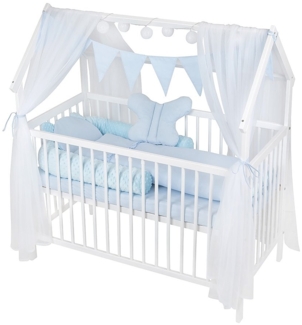 Royal Hausbett Kinderbett 60x120 Matratze Bettset Blau