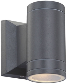 LED ALU Wand Down Strahler, Höhe 12,8 cm GANTAR