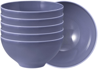 Seltmann Weiden Beat Color Glaze Müslischale ø 15,7 cm 6er Set Fliederblau