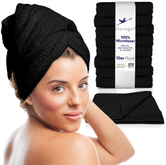 MOON Heimtextilien Handtuch 10er Pack Friseurtuch Handtücher Microfaser mit saugstarker Oberfläche, Aufhänger, saugstark