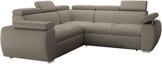 Ecksofa Boston Maxi mit Schlaffunktion, Bettkasten, Einstellbare Kopfstützen (Farbe: Aragon 20)