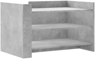 vidaXL Couchtisch Betongrau 80x50x50 cm Holzwerkstoff 848342