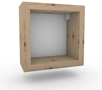 Nachttisch Nachtkommode Nachtkästchen mit Rückwand ohne Zwischenboden Wandmontage ohne Türe Zirbe