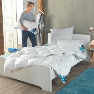 Häussling - Hjemme Hygge Plissee extra warm - Winter-Kassettenbett 100er Daune 135x200 cm,