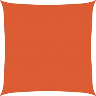 vidaXL Sonnensegel 160 g/m² Quadratisch Orange 7x7 m HDPE 311665