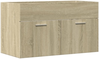 Waschbeckenunterschrank Sonoma-Eiche 90 x 38,5 x 46 Holzwerkstoff