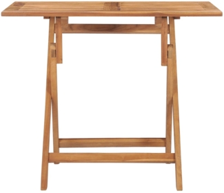 vidaXL Klappbarer Garten-Esstisch 90x60x75 cm Massivholz Teak 315445