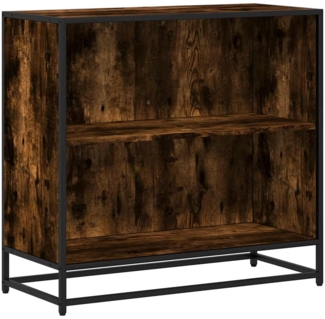 vidaXL Bücherregal Räuchereiche 80,5x35x76 cm Holzwerkstoff 849106