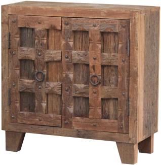 Orientalische Kommode Sefrou, Mangoholz, 95 x 40 x 95 cm