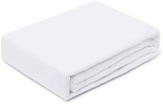 Molton Spannbettlaken 90-100 x 190-200 cm Weiss