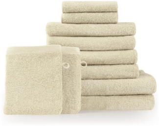 Blumtal Handtuch Set Blumtal 10 Teilig - Handtücher Set 100% Baumwolle, weich und saugstark, Frottee (10er Set), 2 Bade-, 4 Hand-, 2 Gästetücher + 2 Waschlappen