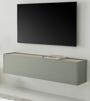 TV-Lowboard hängend Center in Salbei und Eiche 150 cm