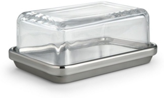 Alessi Butterdose ES03, Glas, Edelstahl