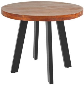 SAM® Esstisch Samira, aufgedoppelte Tischplatte (50mm), Akazienholz massiv, 4-Fuß-Gestell