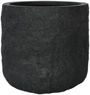 Pflanzgefäß The Rock Pflanzkasten Blumenkasten 28x25 cm Steinoptik Anthrazit