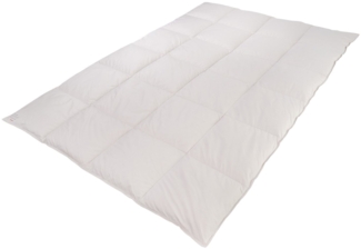 KÜNSEMÜLLER Daunenbettdecke Comfort, Füllung: 90% Daunen, 10% Federn - weiße canadische neue Daunen und Federn, Kl. 1, Bezug: 100% Baumwolle, der Klassiker