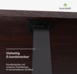 Blumfeldt Bearsdon Tischplatte 200x100 - Langlebige Holzplatte, 200x100 cm, Kratzfest & Hitzebeständig, Ideal für Esszimmer - Modernes Teakholz-Finish, Perfekt für Industrielle & Minimalistische Räume