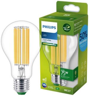 Philips Classic LED-A-Label Lampe 75W E27 Kaltweiß klar 1er P