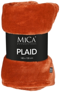Mica Decorations Fleecedecke Famke 130 x 180 cm terra