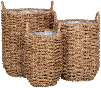 House Nordic Körbe, Seegras, Natur, 3er Set