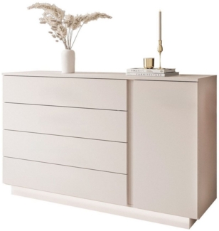 Lookway Kommode LINA KASCHMIR II 1D4S mit LED Beleuchtung, Breite 138 cm