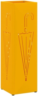 vidaXL Sonnenschirmhalter Senf 15,5 x 15,5 x 49 cm Metall 868491