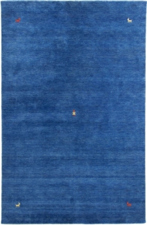 Morgenland Gabbeh Teppich - Indus - Sahara - rechteckig - 400 x 300 - Blau