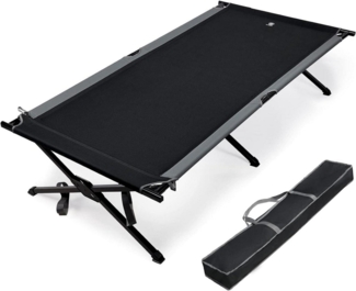 LuxusKollektion Klappstuhl Feldbett XXL 300KG belastbar Klappbett 214cm x106cm Campingbett für