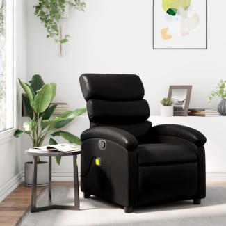 vidaXL Massagesessel Schwarz Kunstleder 371720