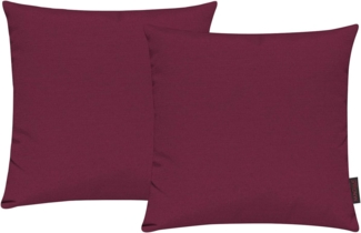 MAGMA Kissenhüllen FINO - ca. 50 x 50 cm - 2er Set rot