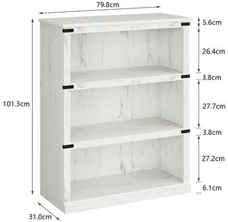 GarveeMore Bücherregal Vintage-Bücherregal aus Holz