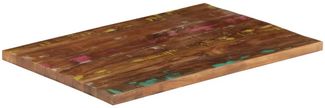 vidaXL Tischplatte 80x50x3,8 cm Rechteckig Altholz Massiv 371123