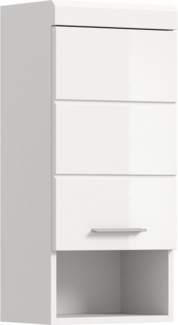 furnling Hängeschrank Scott 1 Tür, 1 offenes Fach, Badmöbel, Badschrank, Breite 37 cm
