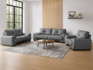 Beautysofa Big-Sofa Polstergarnitur Omega Set 3+2+1 Sofa Wohnzimmer Sofagarnitur, Modern Design