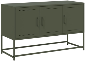vidaXL TV-Schrank Olivgrün 100,5x39x60,5 cm Stahl 846480