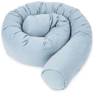 Julius Zöllner Nestchenschlange denim Bettschlange Musselin 180, (1-tlg), Bettschlange Musselin 180