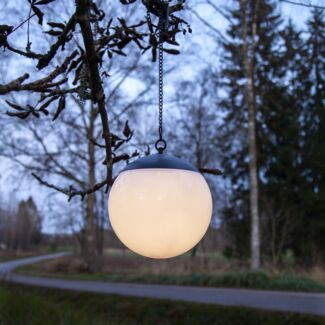 LED-Solar-Kugel "Globus", weiß, ca. Ø 20 cm