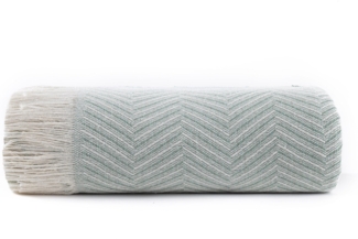 Todocama Mehrzweck-Tagesdecke für Sofa, Überwurf für Bett, Sofaüberwurf, Jarapas, Fischgrätenmuster