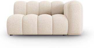 Micadoni Modulares Sofa Lupine 2-Sitzer Rechts Chenille Helles Beige