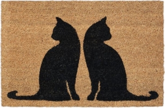 Kokos Fußmatte mit Katzenmotiv 10038464
